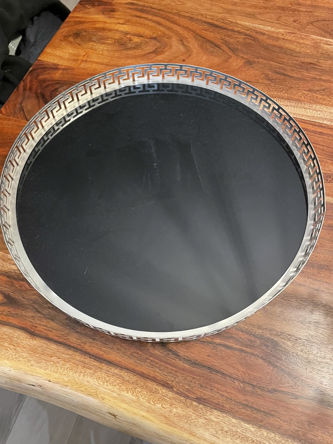 Black glass tray - photo 2