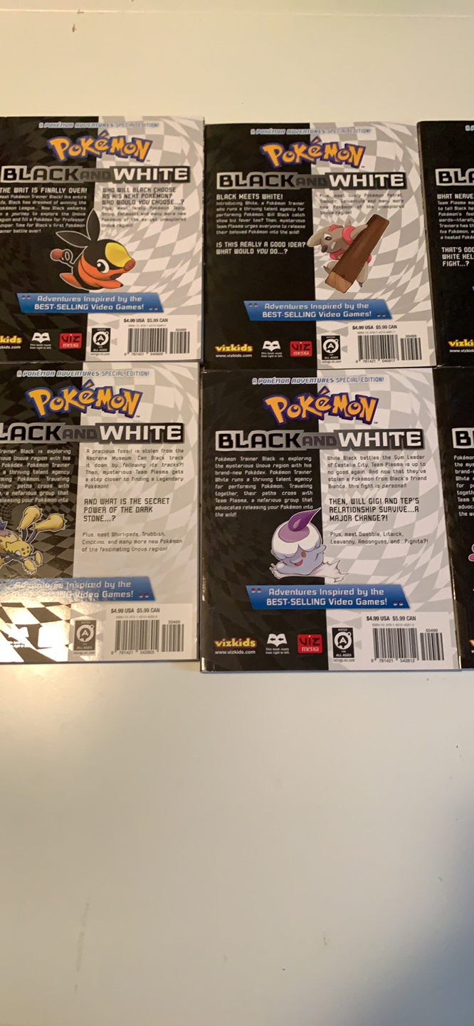 Pokémon black and white books 1-8 - photo 2