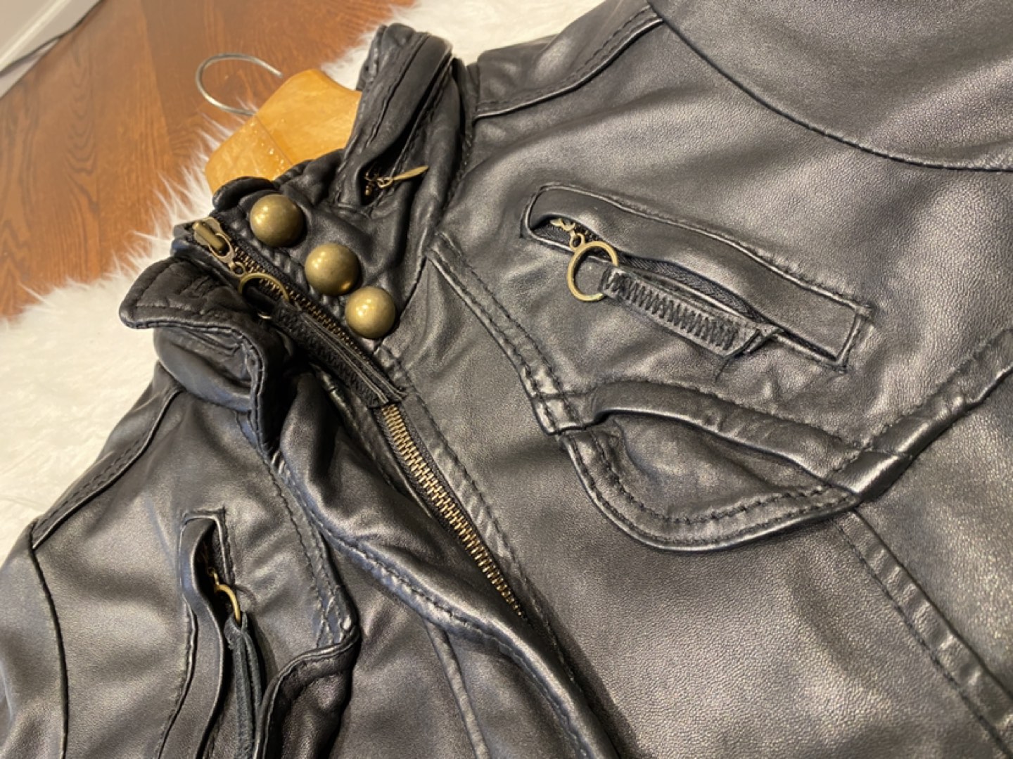 Petite Leather Jacket image indicator(3)