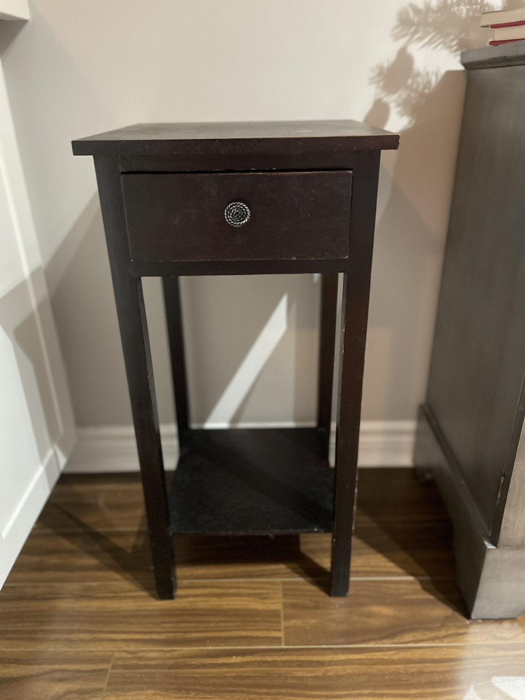 Side table - dark brown thumbnail