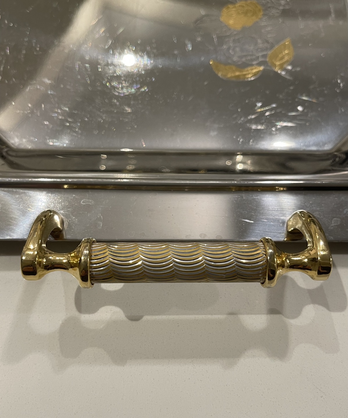 Vintage Freddi F.B.G. Serving platters plated with gold 🎁 image indicator(3)