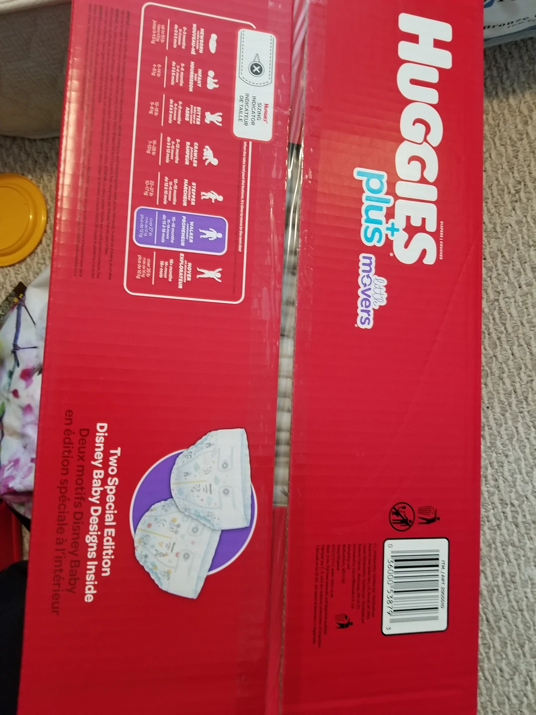 unopened Huggies Diapers