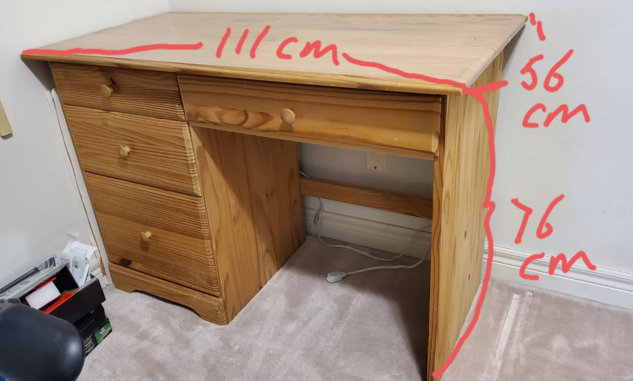 Study Desk - Solid Wood