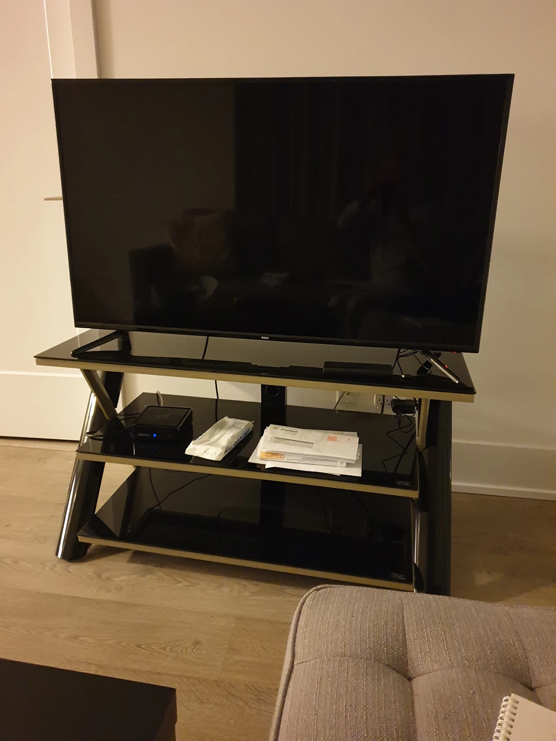 48 RCA TV with stand