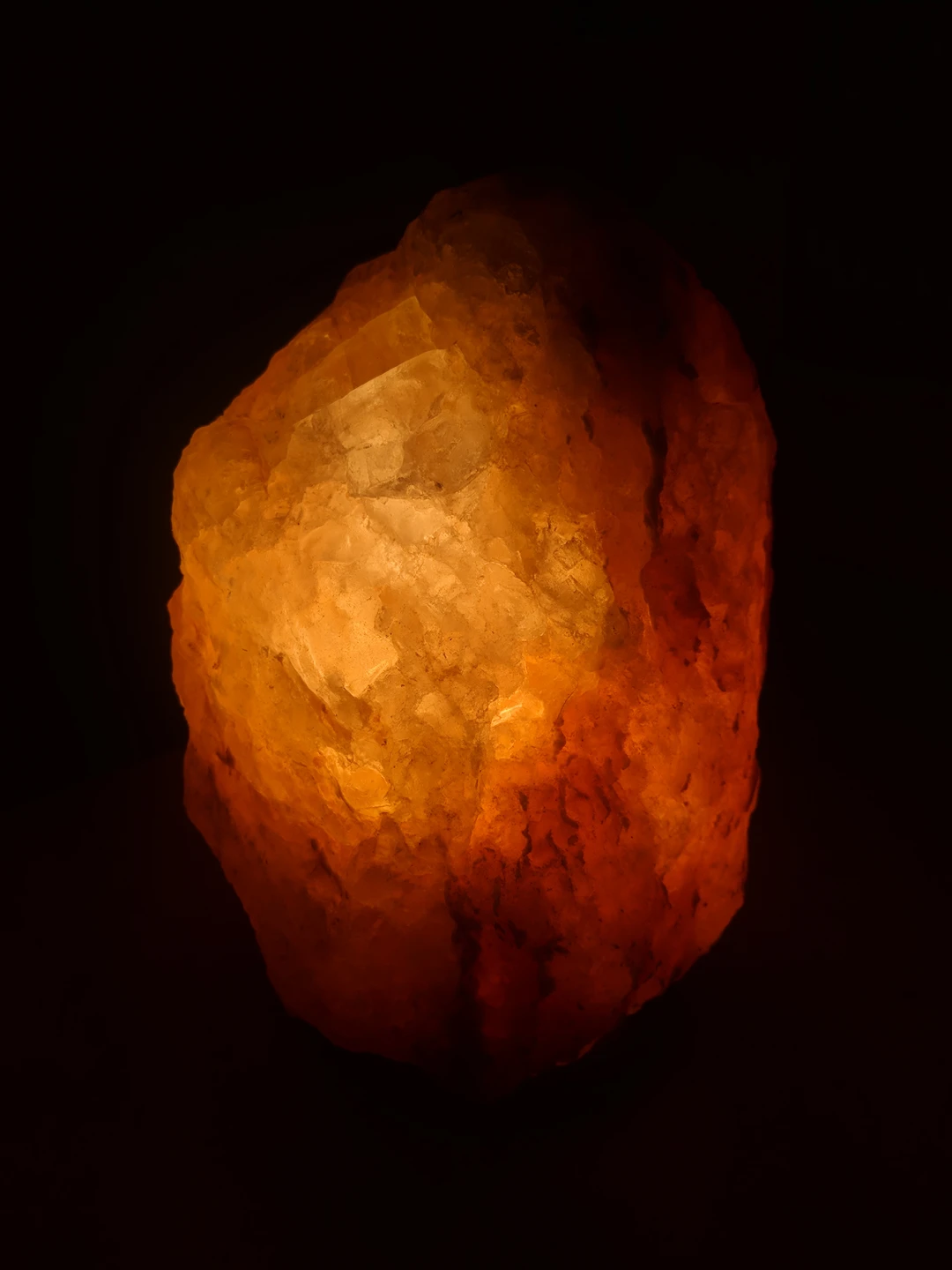 Pink rock salt lamp crystal - photo 3