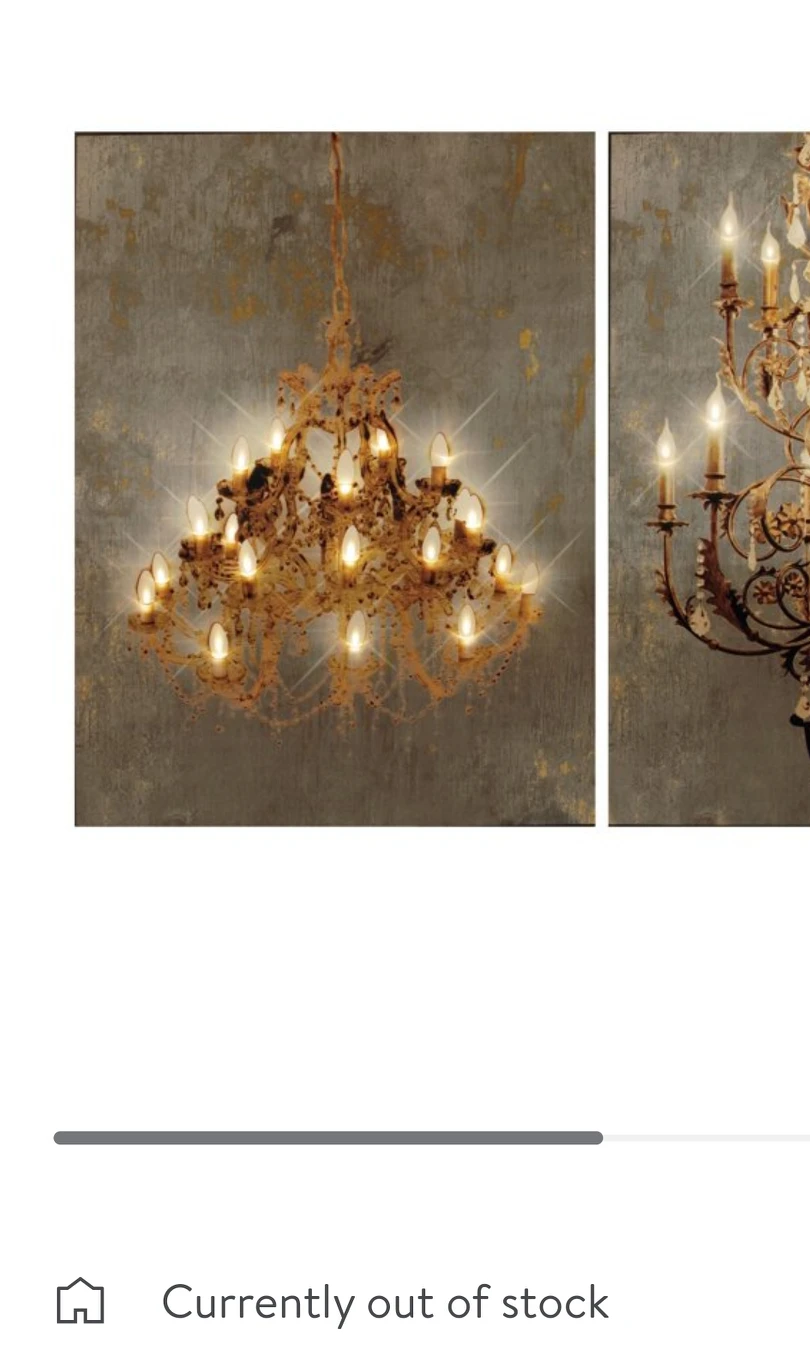 grand chandelier led wall art for sale( - photo 4