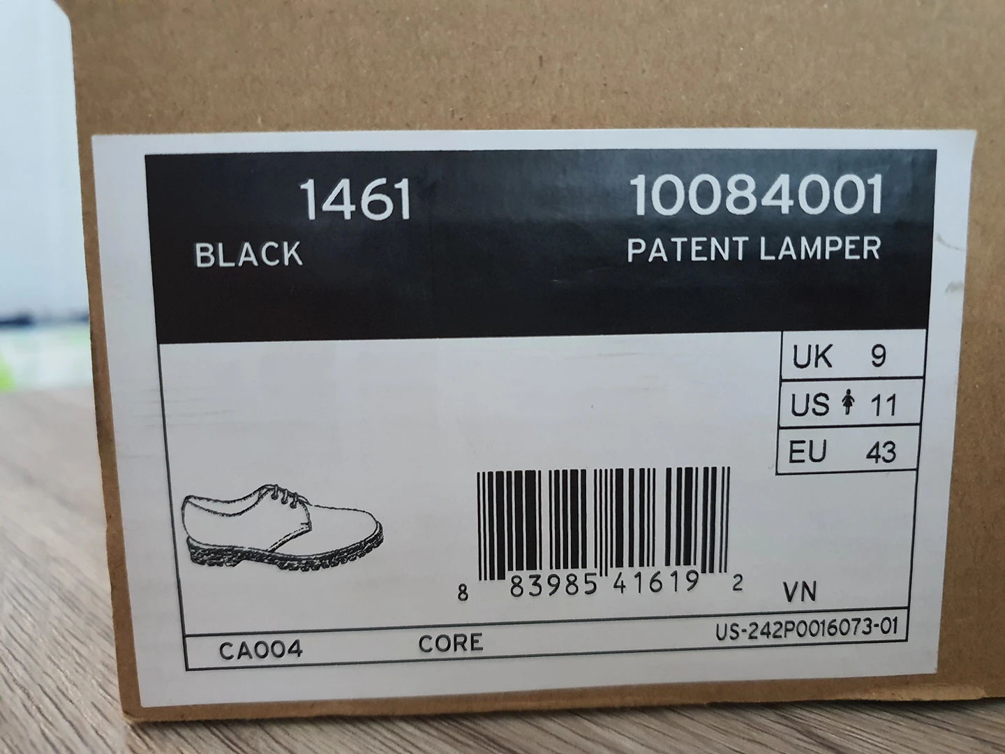 Dr. Martens Boots - Patent Leather Oxford (SIZE US 11) image indicator(6)