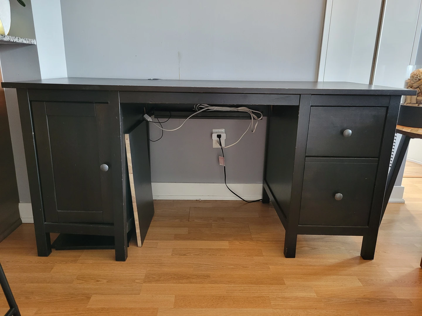 ikea desk hemnes black - photo 2