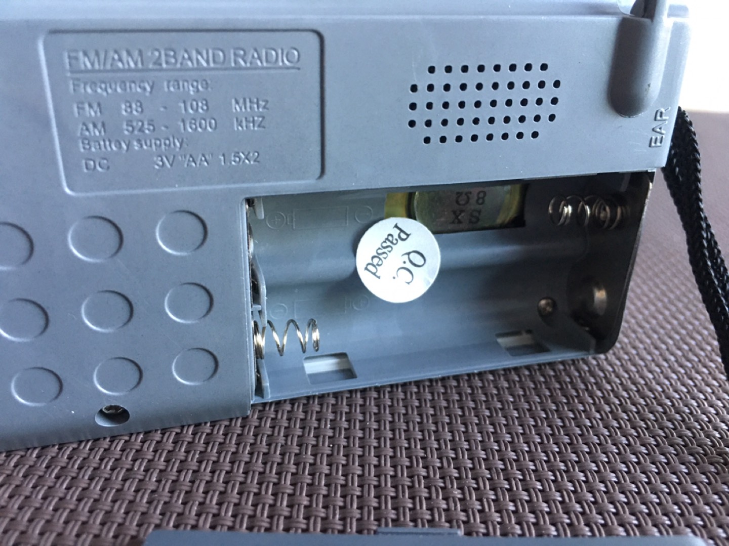 INDIN BC-R119 Portable Mini Pocket Digital AM FM Radio image indicator(5)