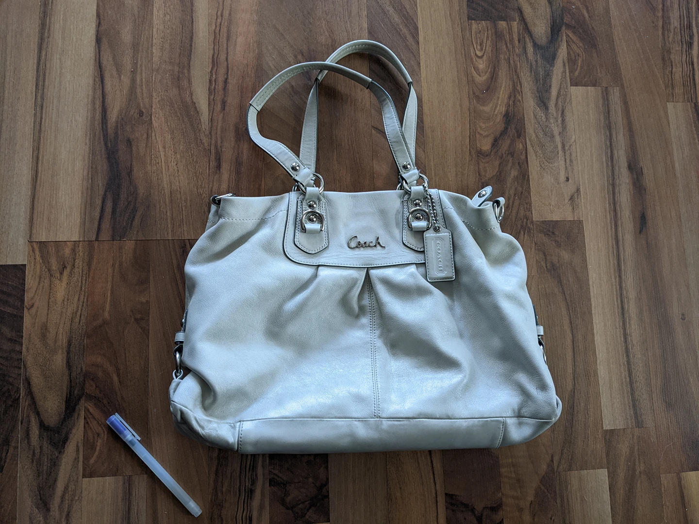 Coach Ashley Leather Carryall Satchel Bag