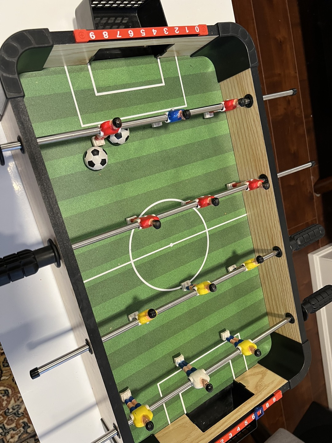 Table top foosball game thumbnail