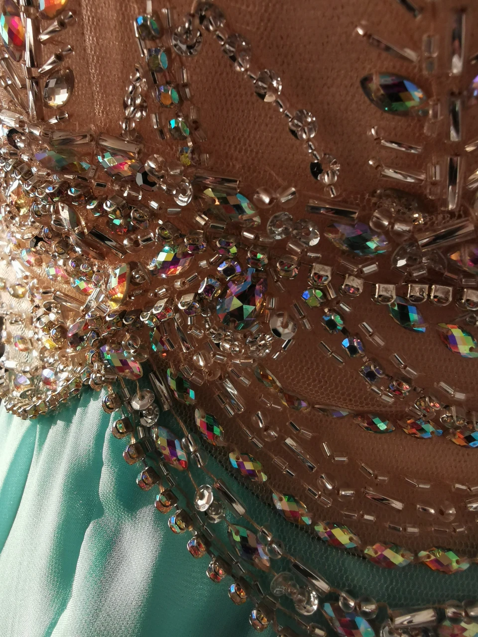 Princess Style V-neck Beading Floor- Length Chiffon Dresses - photo 5