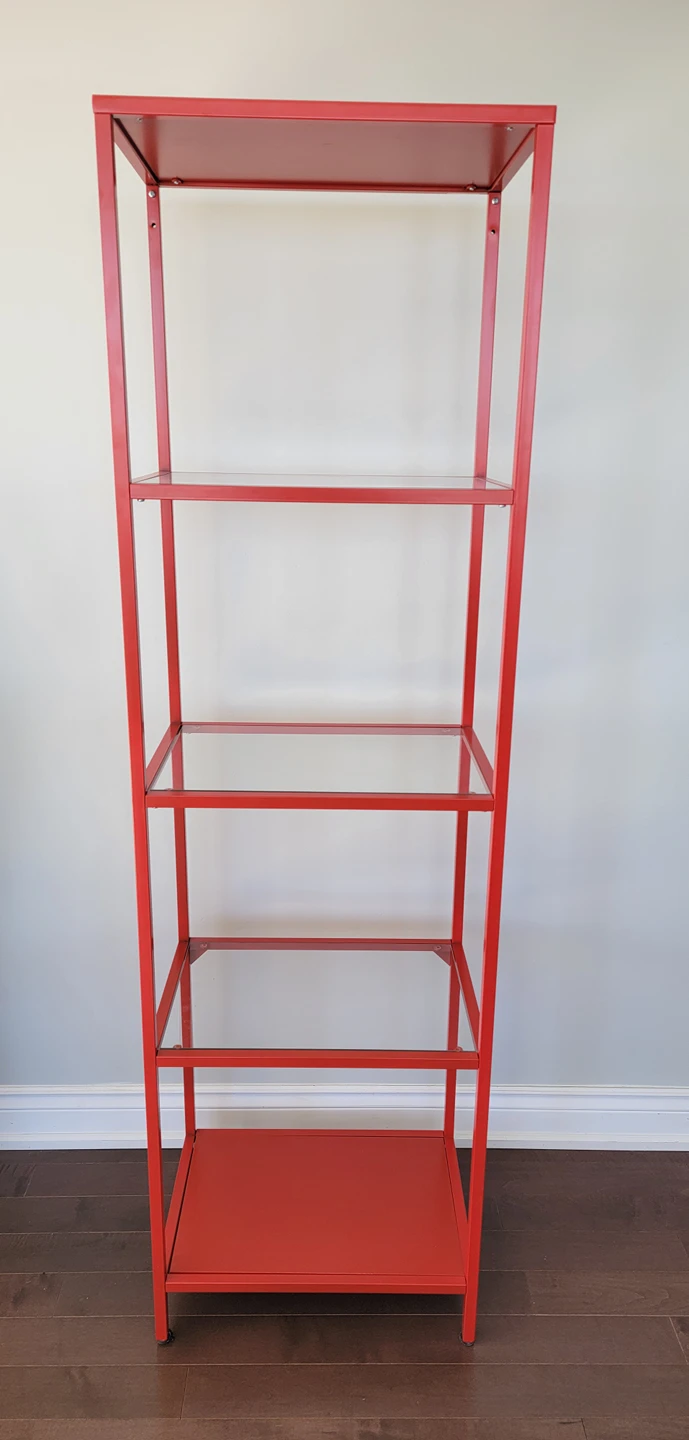 Ikea Vittsjo Shelf Unit - Red