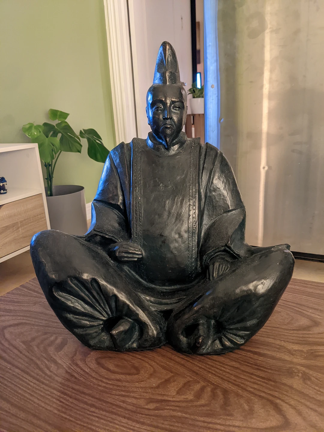 Hand Sculpted Monk Statue thumbnail