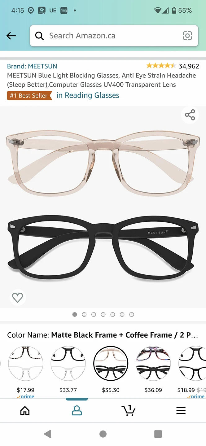 Blue Light Glaases- brand new x 2