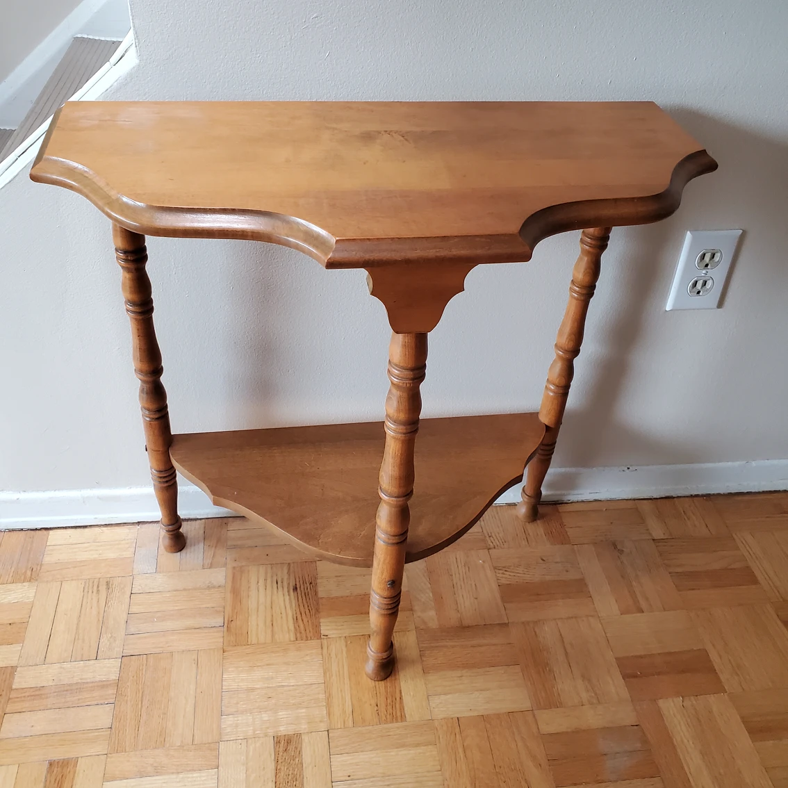 Vintage Half Moon Side Table - photo 4
