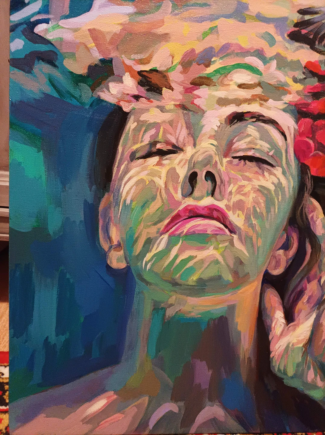 original oil painting 26" by 36" image indicator(3)