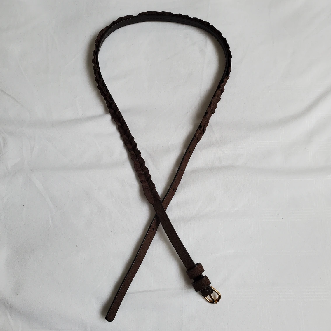H&M Brown Suede Belt #freecycle - photo 2