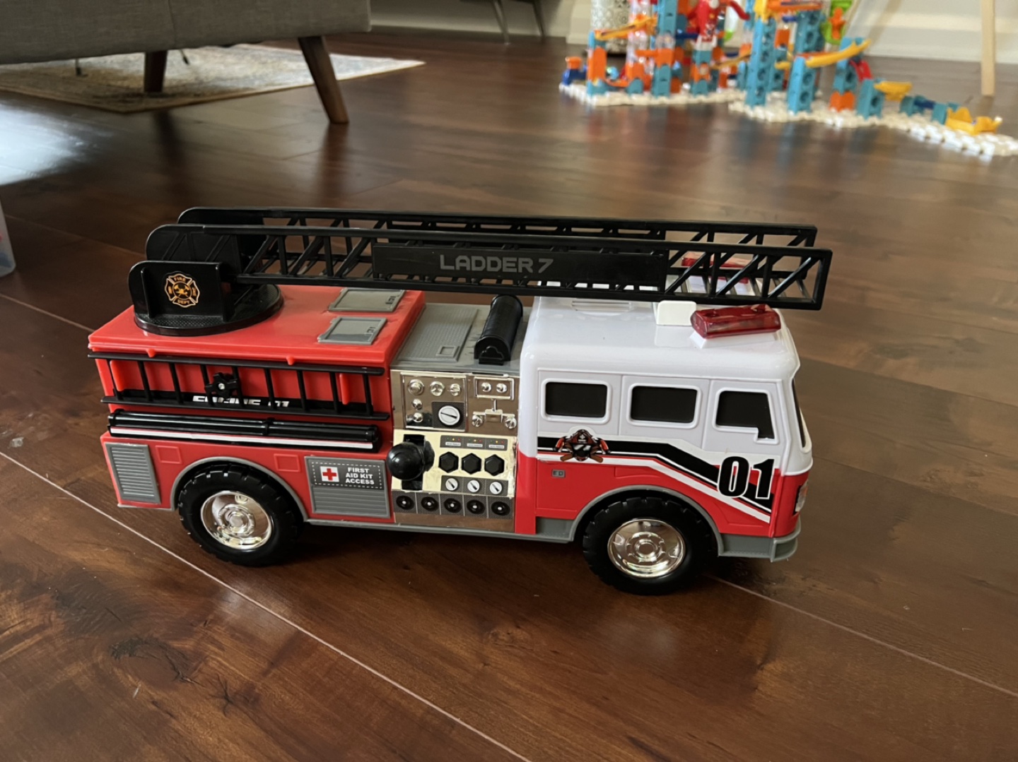 #freecycle Large Fire Truck Toy thumbnail