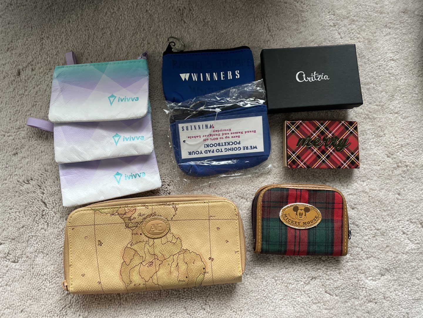 small assorted wallets