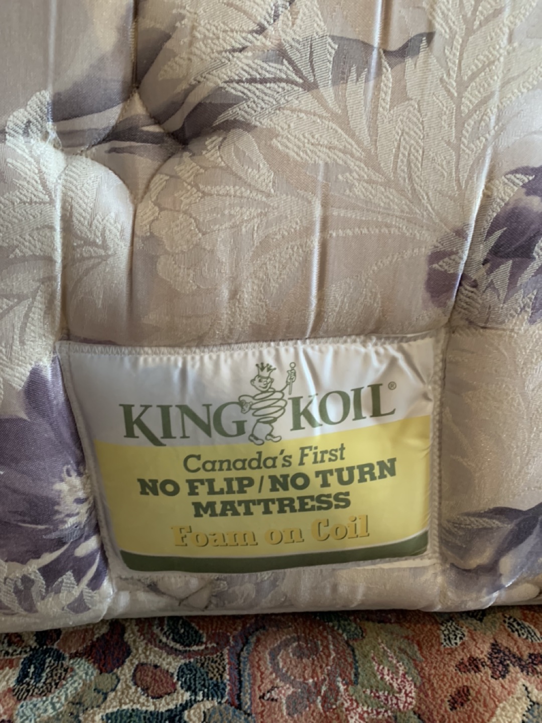 KING KOIL NO FLIP KING SIZE MATTRESS AND BOX SPRING