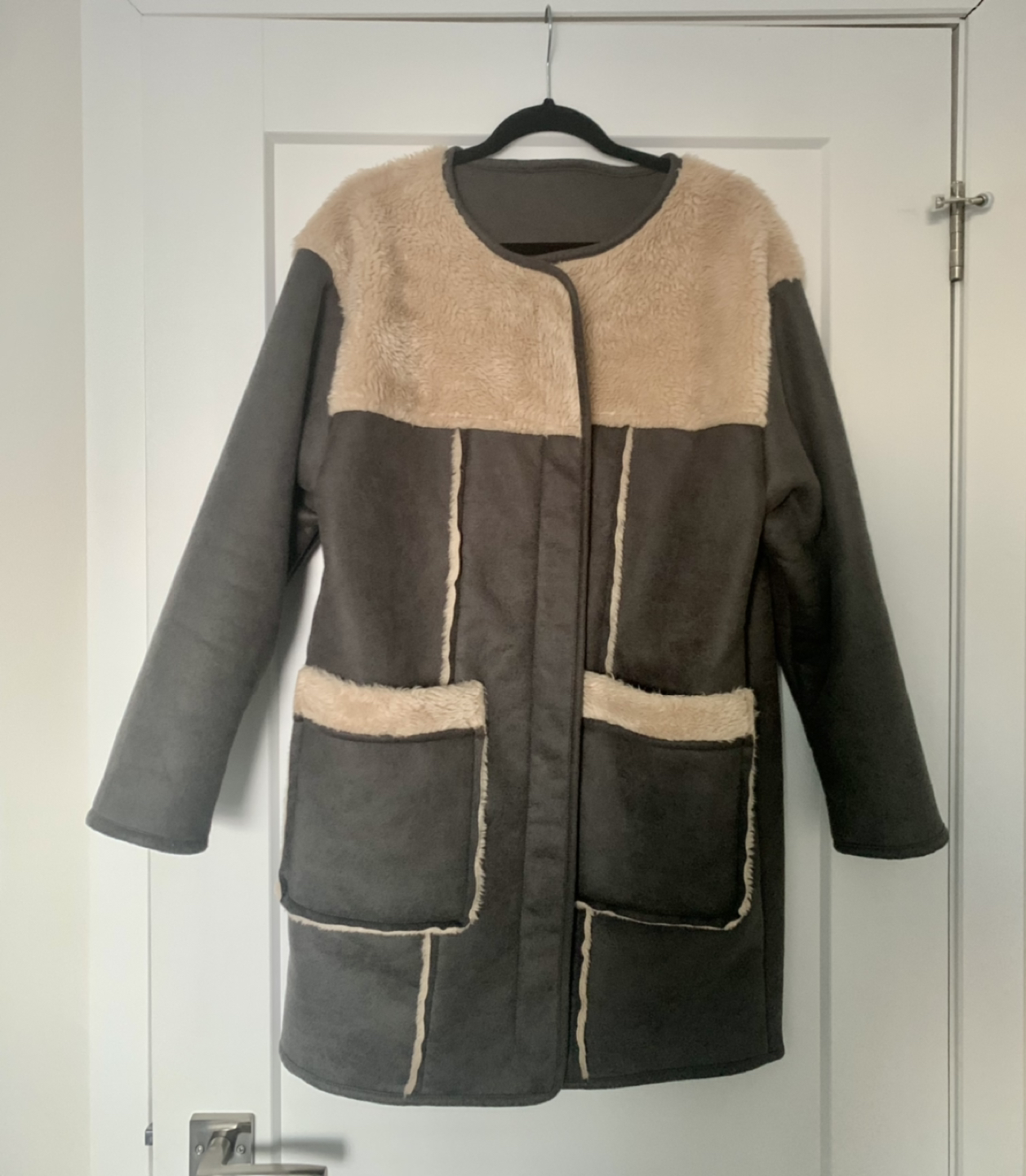 Warm cozy grey coat