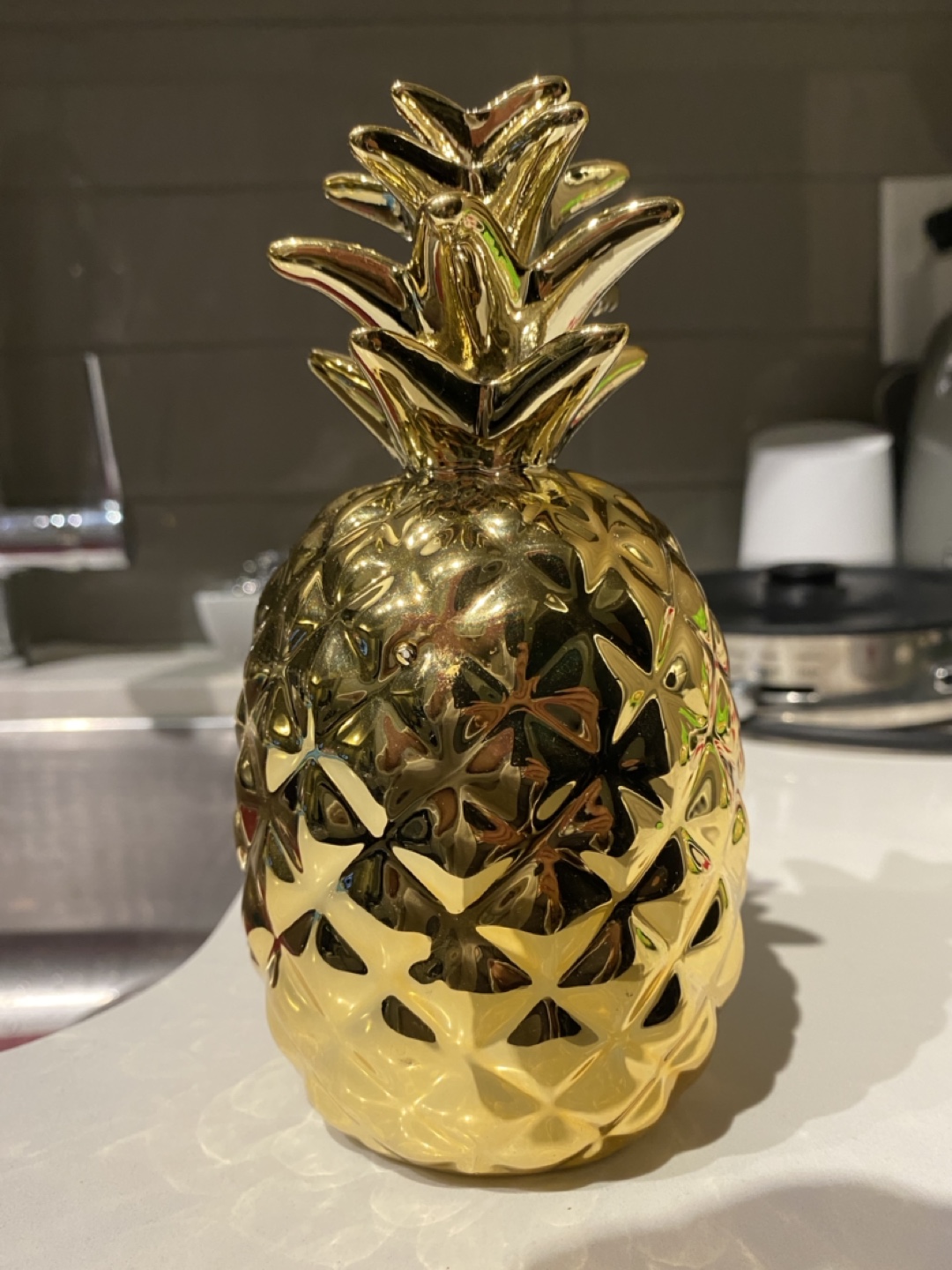 Gold pineapple decor thumbnail