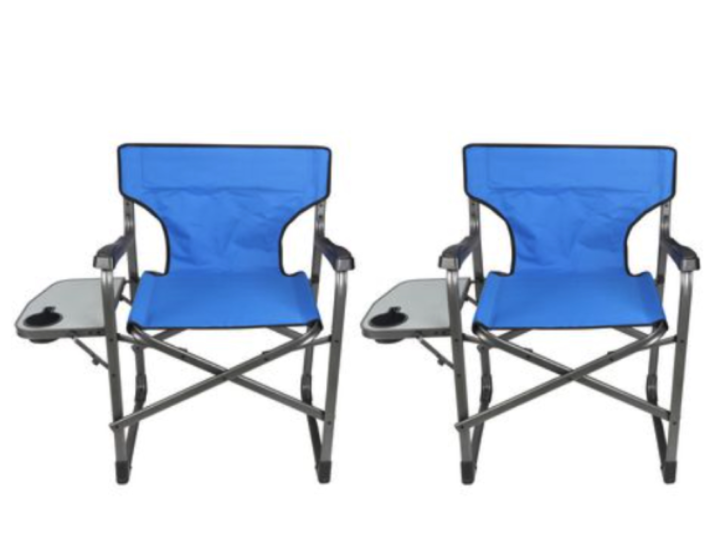 Outdoor folding chair with side table - 2 pack 🎉