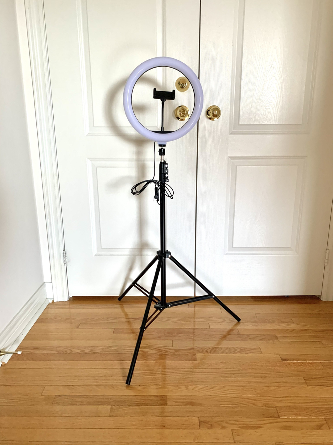 7+ ft Tripod Set, 12” Ring Light, Phone Mount, Bluetooth Clicker - photo 3