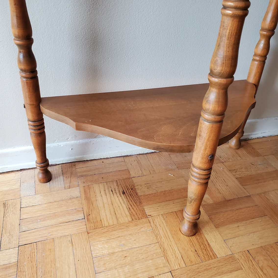 Vintage Half Moon Side Table - photo 2