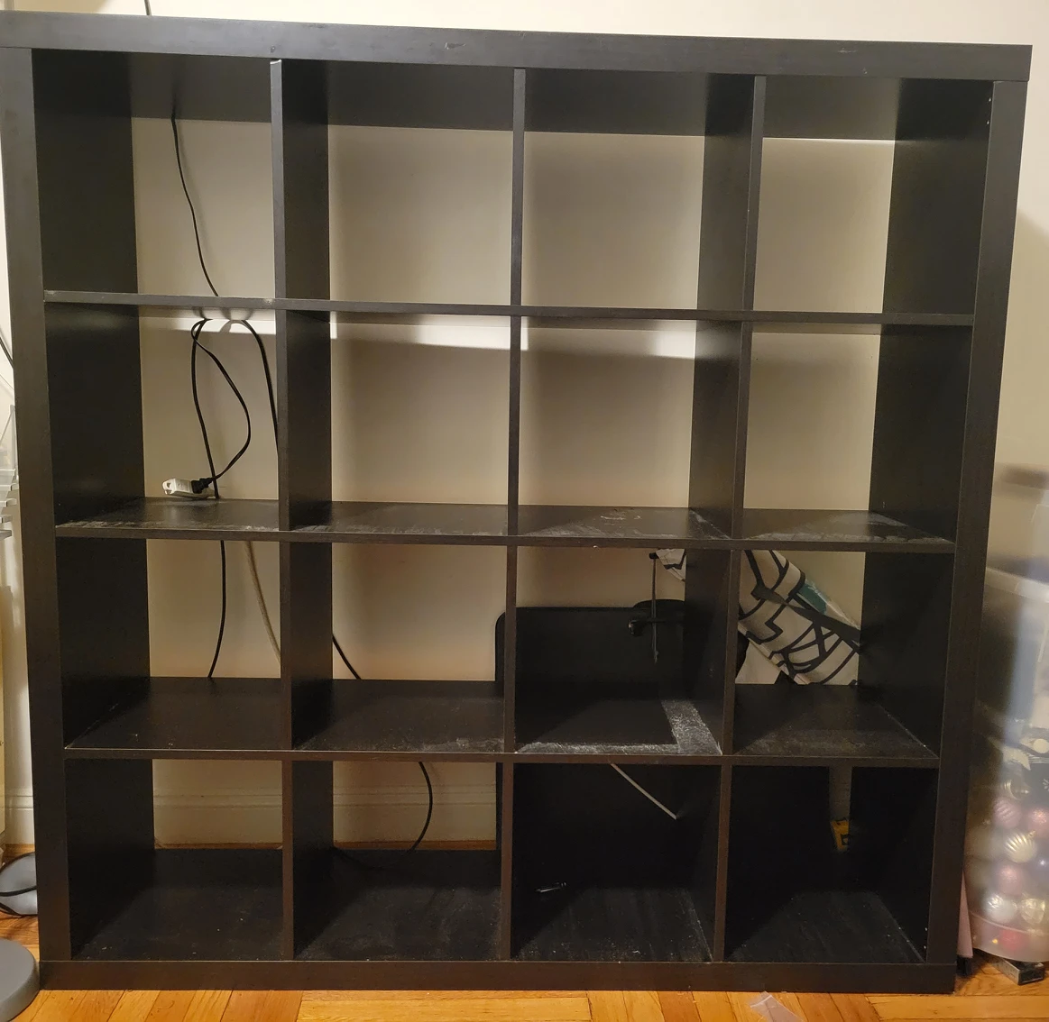 4 x 4 ikea shelves