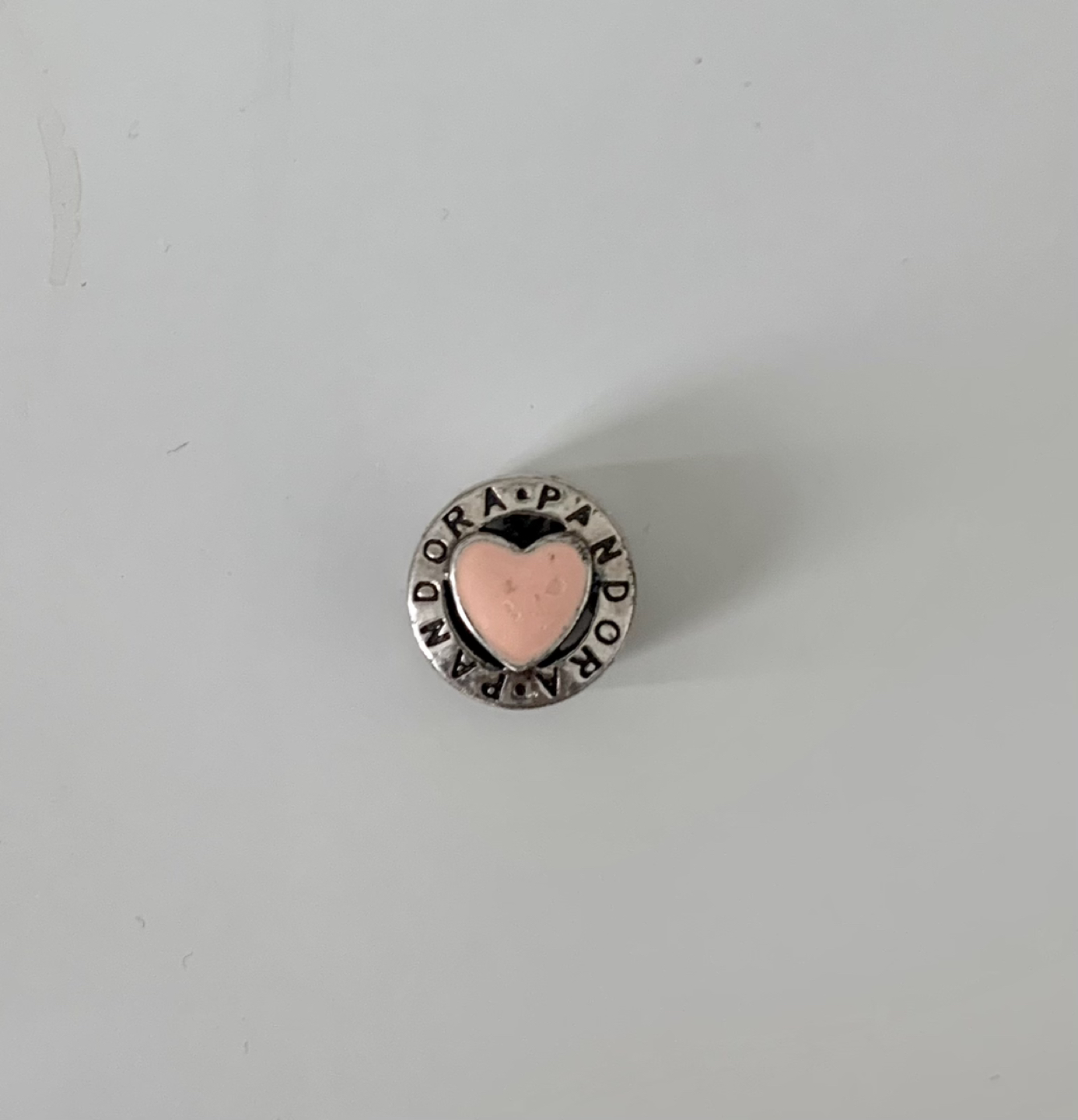 Pandora charm - pink enamel heart - photo 2
