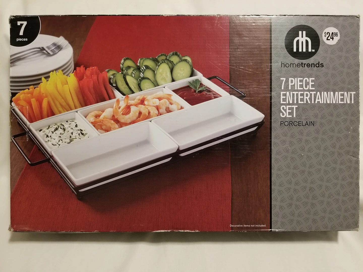 Hometrends 7 piece porcelain platter