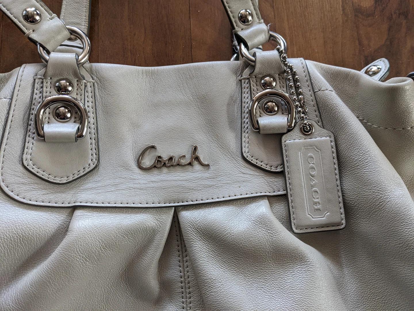 Coach Ashley Leather Carryall Satchel Bag - photo 2