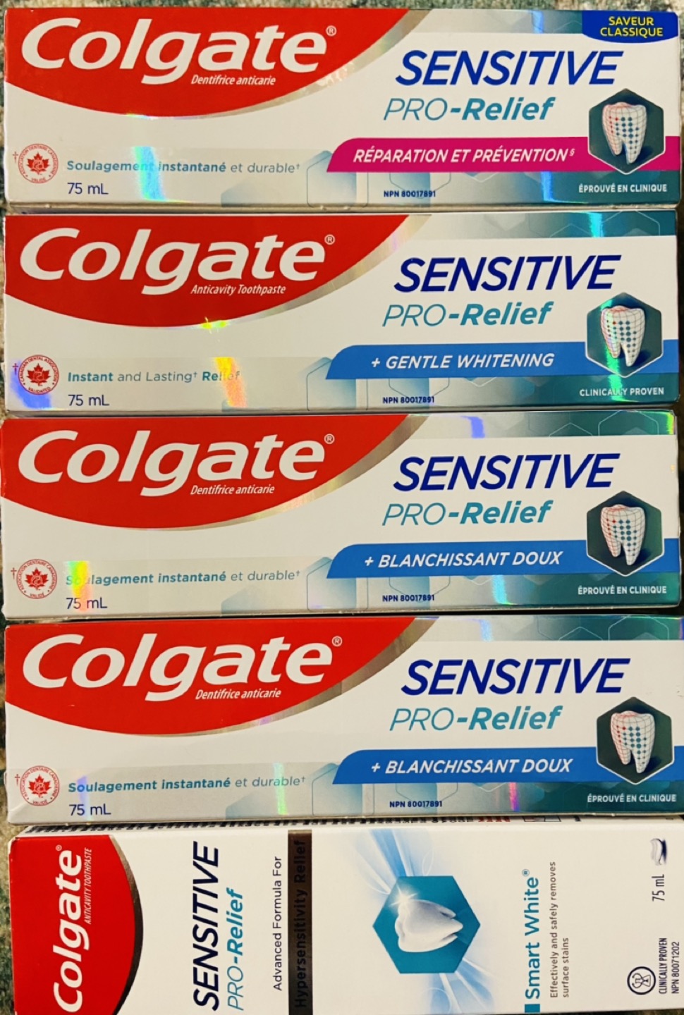 Colgate Sensitive pro relief toothpaste thumbnail