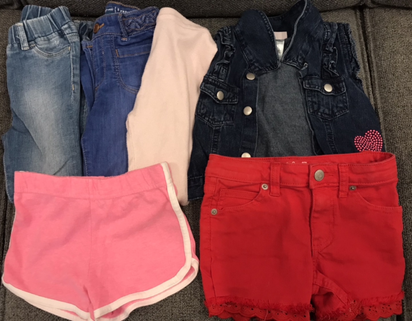 Girls size 5 lot includes 2 long sleeve tops #freecycle thumbnail