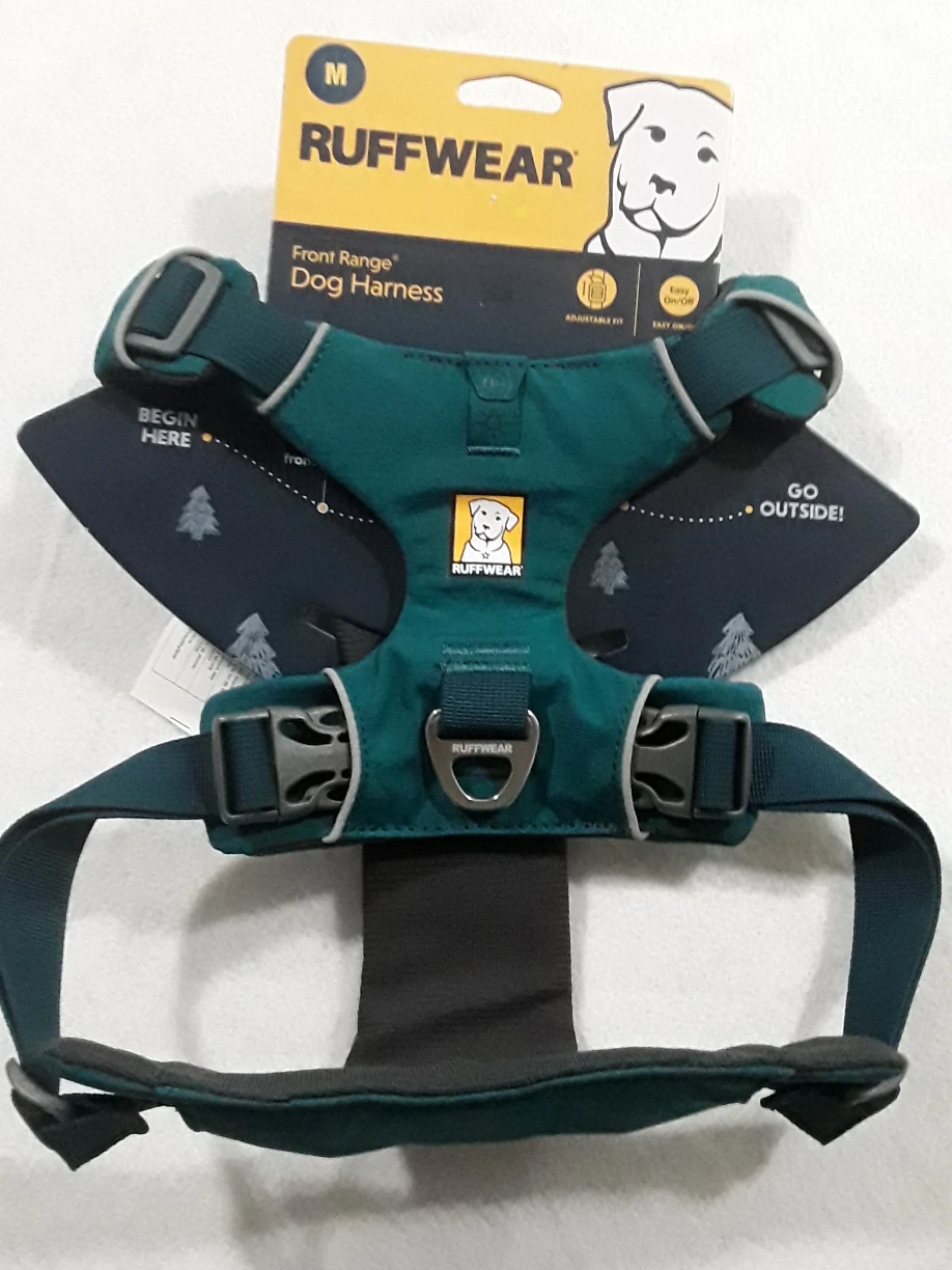 RUFFWEAR FRONT RANGE DOG HARNESS SIZE MEDIUM GREEN OR PINK