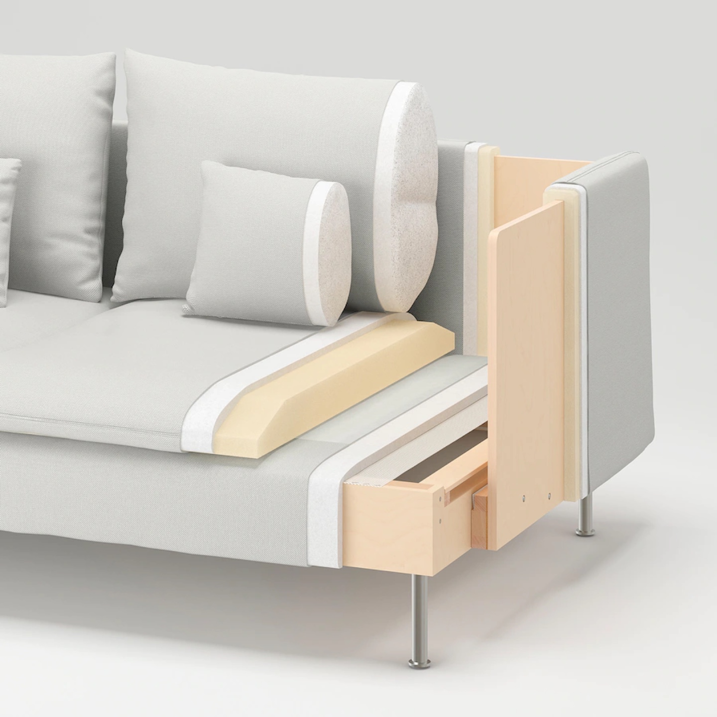 Ikea SÖDERHAMN Sofa and extra cover - photo 3