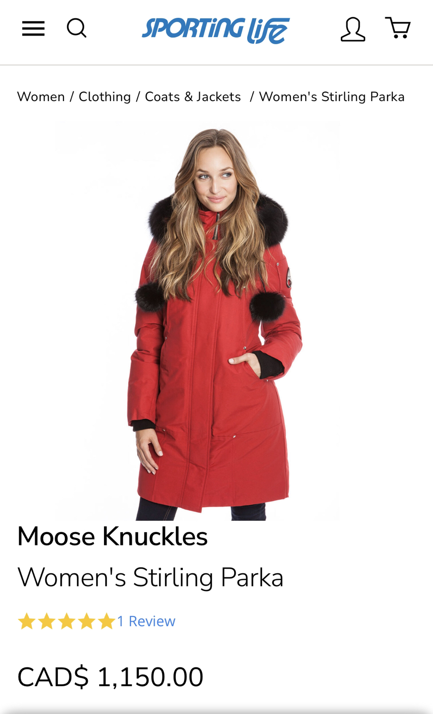 Women’s moosenuckle jacket thumbnail