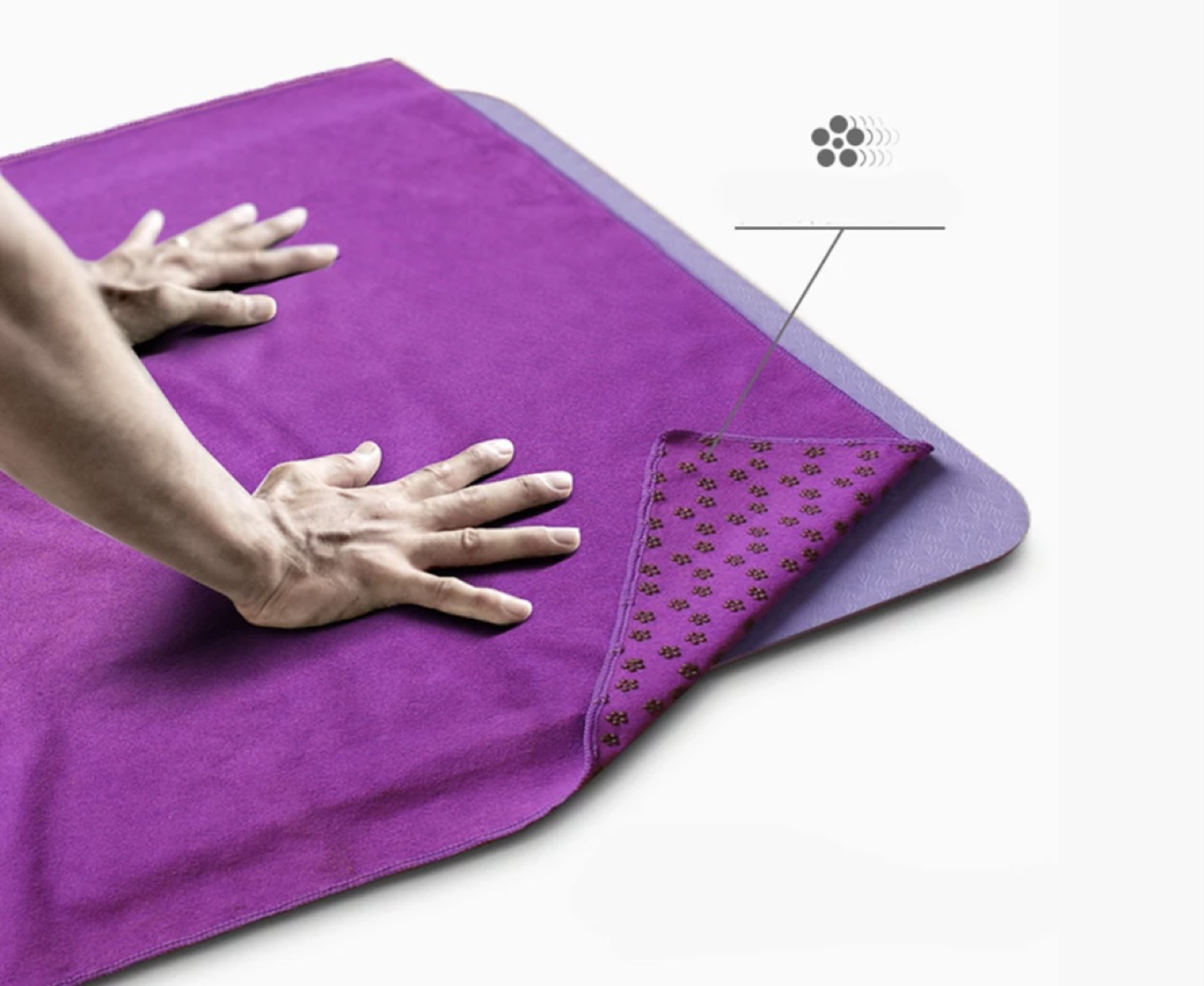 Yoga mat towel