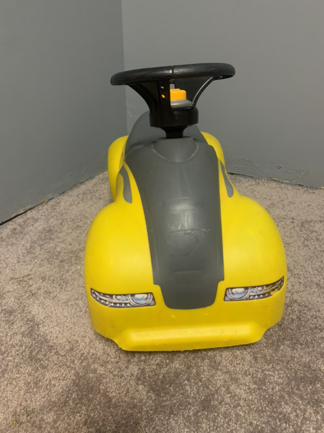 Yellow ride on car thumbnail