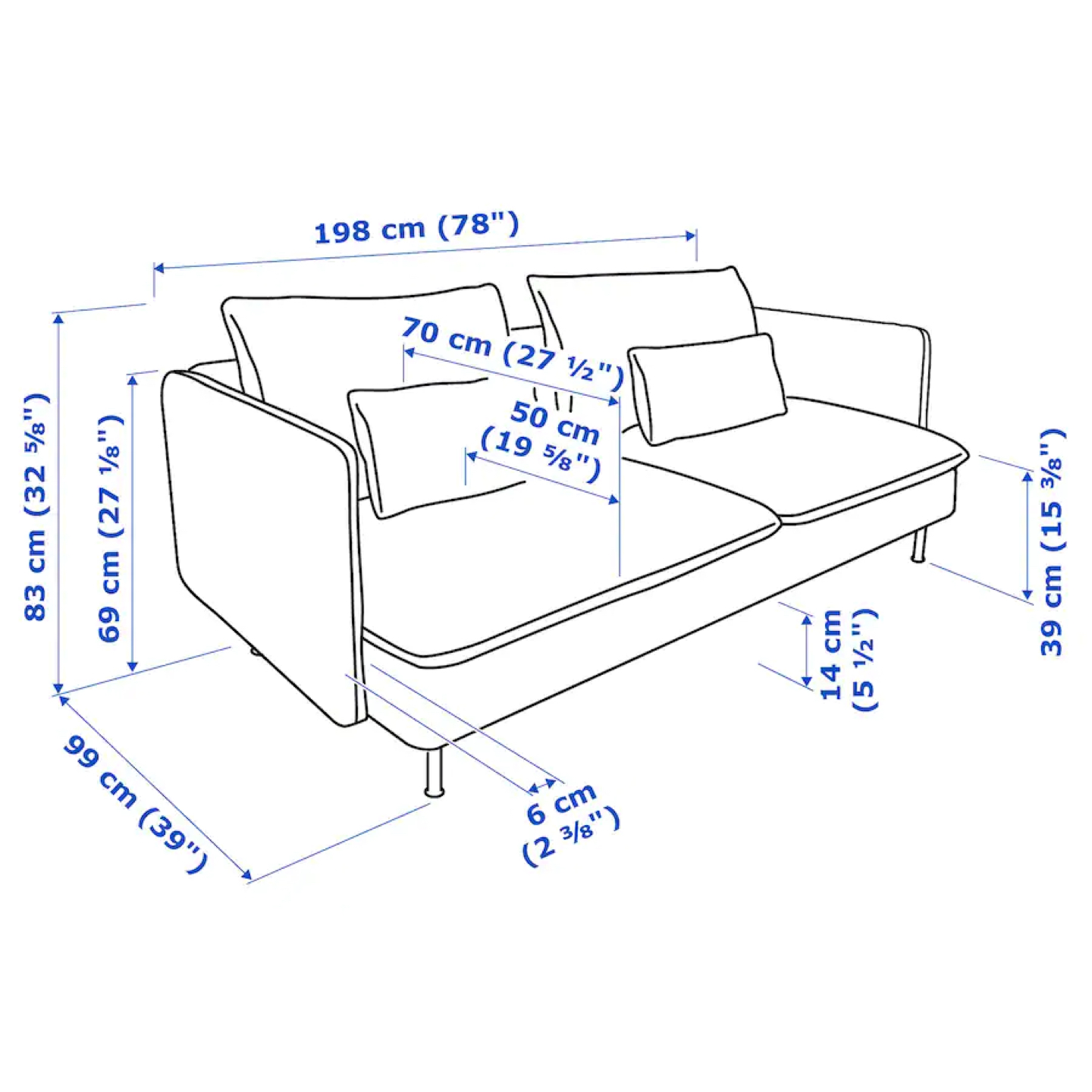 Ikea SÖDERHAMN Sofa and extra cover - photo 4