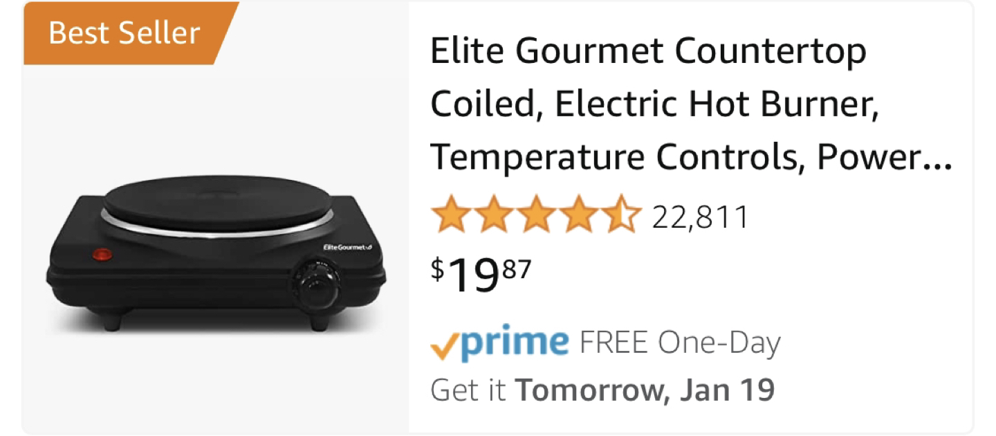 Moving sale - Electric hot burner $10->$8