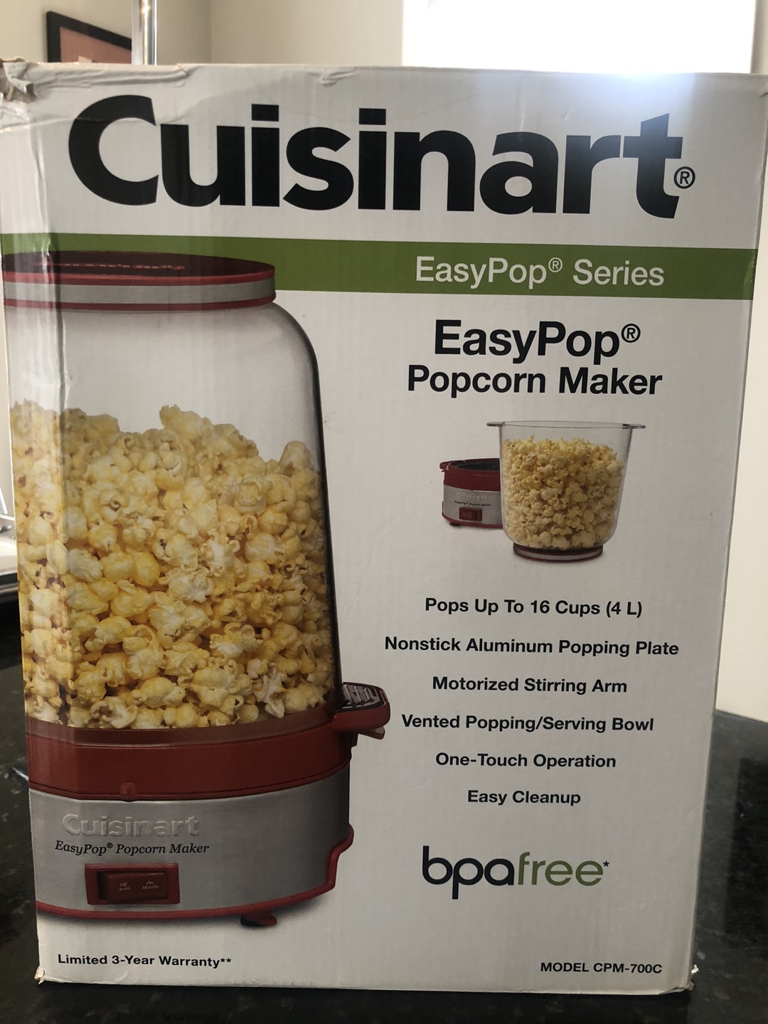 Cuisinart popcorn maker thumbnail