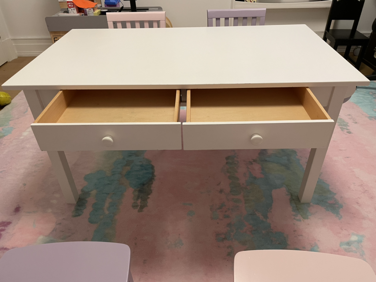 PB Kids Carolina Craft Table and 4 chairs