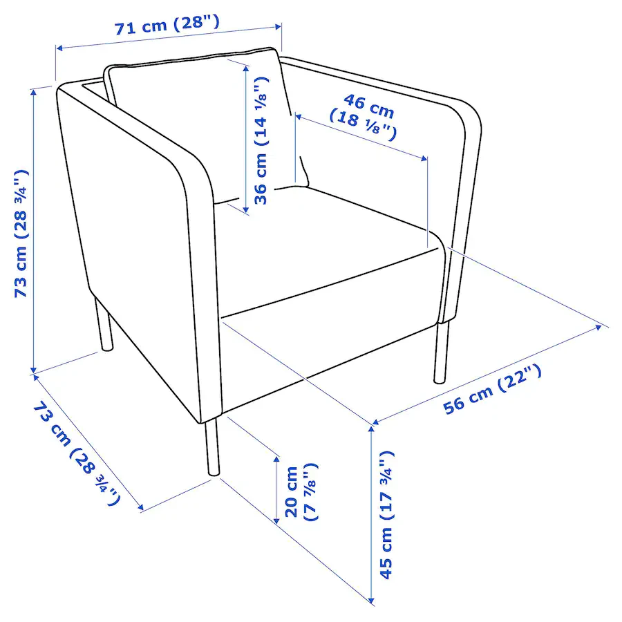 Beige IKEA Ekero Armchair - photo 4