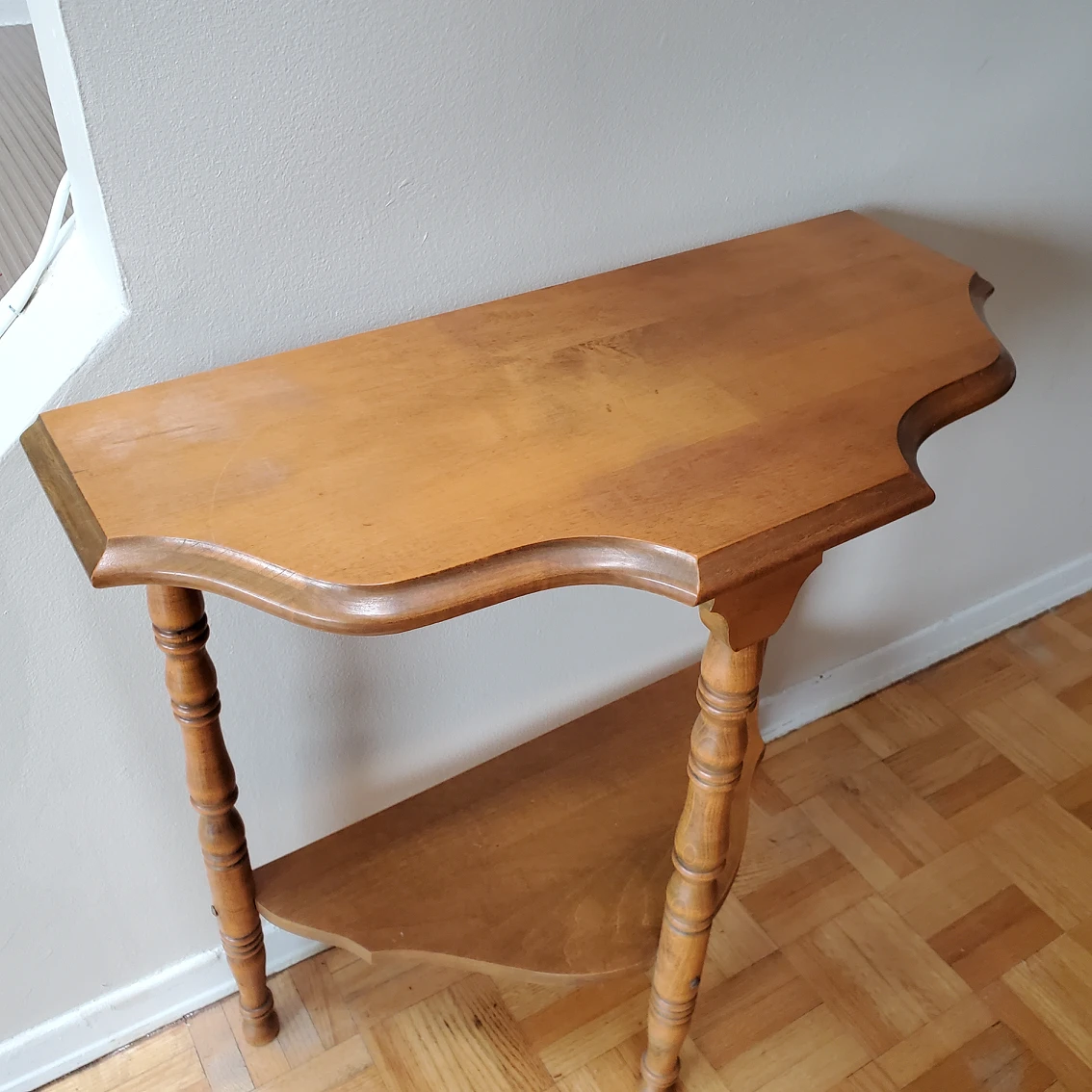 Vintage Half Moon Side Table - photo 3