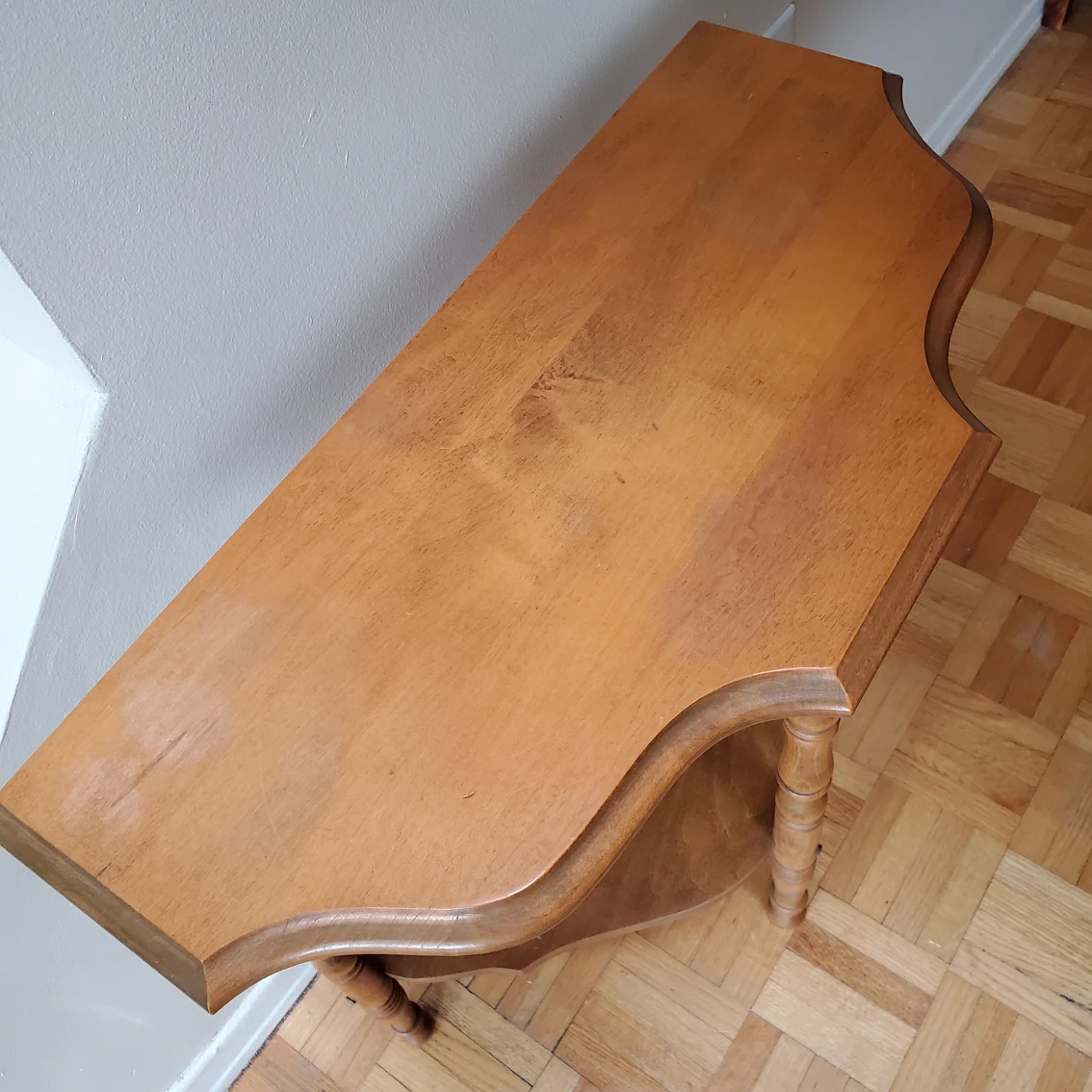 Vintage Half Moon Side Table - photo 5