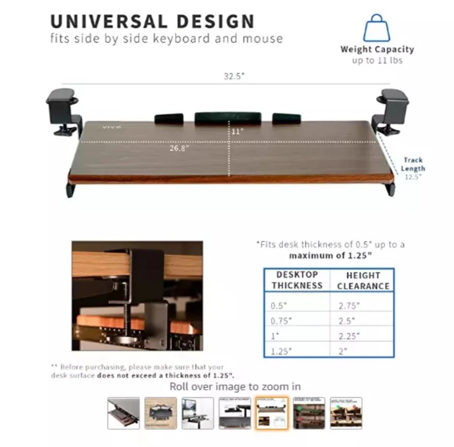Large Pull-out Keyboard Tray - photo 3