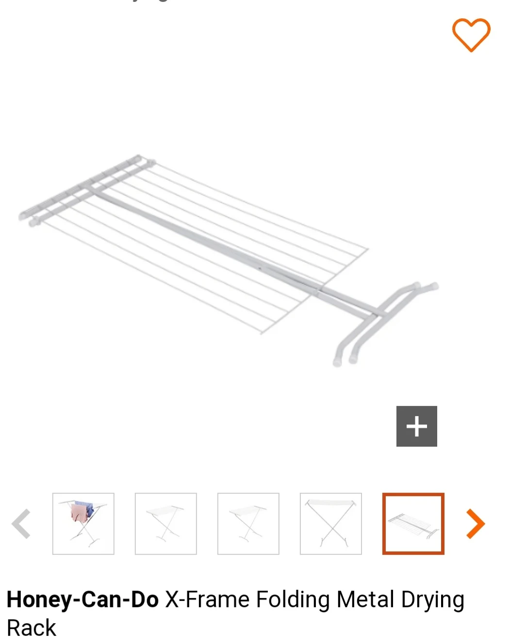 Honey-Can-Do X-Frame Folding Metal Drying Rack - photo 2